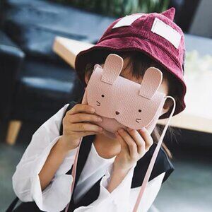 Girls Bunny Leather Crossbody Bag | Cute Shoulder Purse Gift for Kids & Toddlers